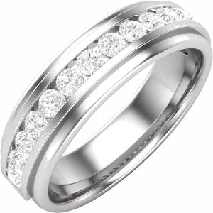 14K Gold 1/2 CTW Lab-Grown Diamond Channel Set Band