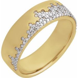 14K Gold 1/10 CTW Natural Diamond Accented Band