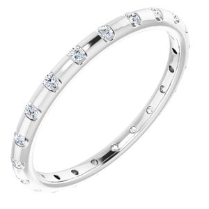 Platinum 1/4 CTW Diamond Eternity Band
