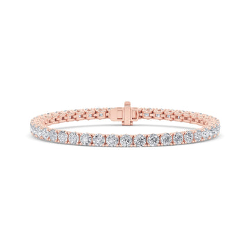 14K Rose Gold 10ctw Lab Diamond Tennis Bracelet