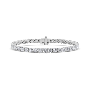 14K White Gold 10ctw Lab Diamond Tennis Bracelet
