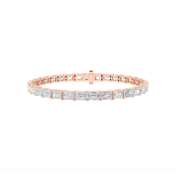 14K White Gold 10ctw Lab Diamond Tennis Bracelet