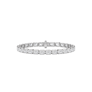 14K White Gold 10ctw Lab Diamond Tennis Bracelet