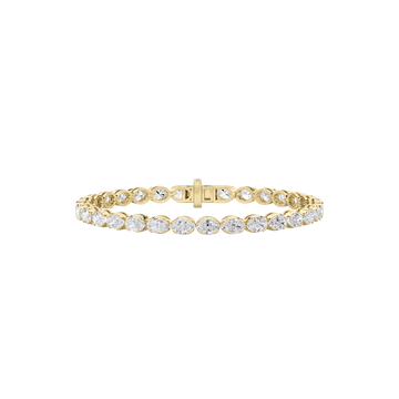 14K Yellow Gold 10.33ctw Lab Diamond Tennis Bracelet