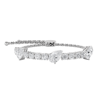 14K White Gold 4.5ctw Lab Diamond Tennis Bracelet