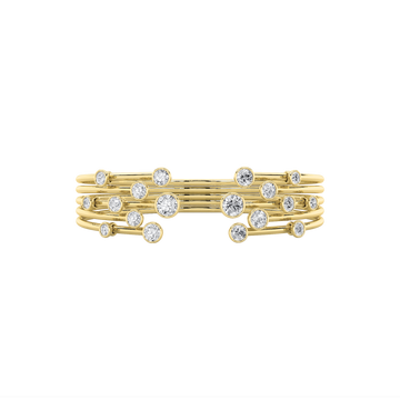 14K Yellow Gold 4ctw Lab Diamond Tennis Bracelet