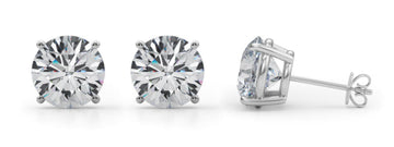 (6 CTTW) 1 CT 4 PRONG WIRE EARRINGS Complete per pair.