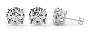 (8 CTTW) 1 CT 4 PRONG WIRE EARRINGS Complete per pair.