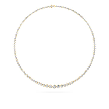 14K Yellow Gold Lab Diamond Pendant 15.5ctw F+ VVS+