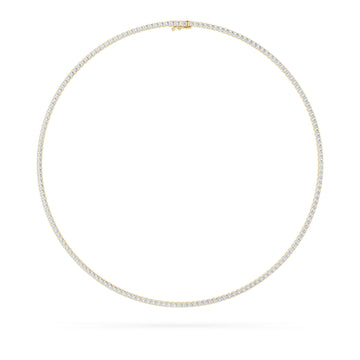 14K Yellow Gold 24ctw Lab Diamond Pendant Necklace
