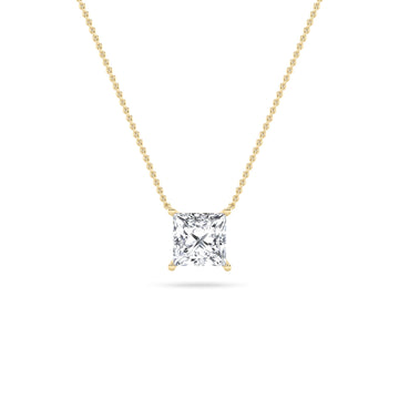 14K Yellow Gold Lab Diamond Pendant 1ctw