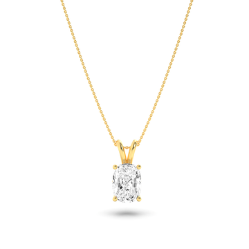 14K Yellow Gold 1ctw Lab Diamond Pendant