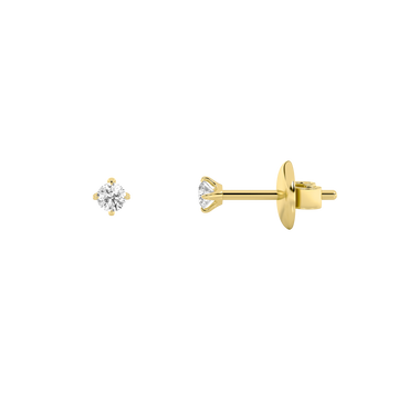 14K Yellow Gold 6ctw Lab Diamond Stud Earrings