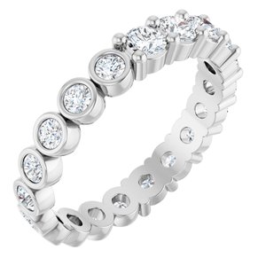 14K Gold 1 1/3 CTW Natural Diamond Reversible Eternity Band