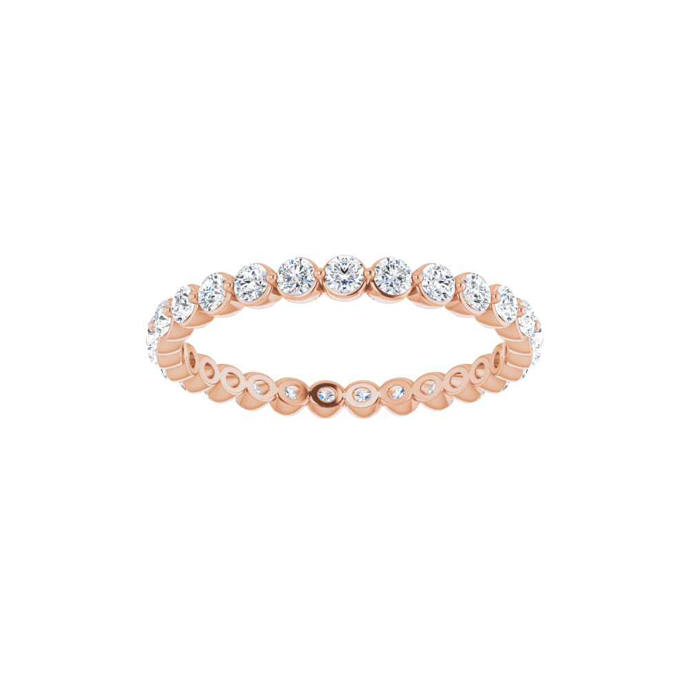14K Gold 3/4 CTW Natural Diamond Eternity Band