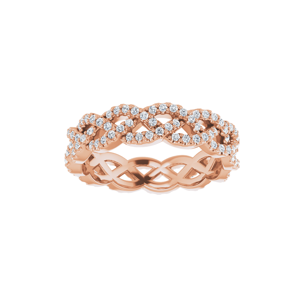 14K Gold 1/2 CTW Natural Diamond Eternity Band