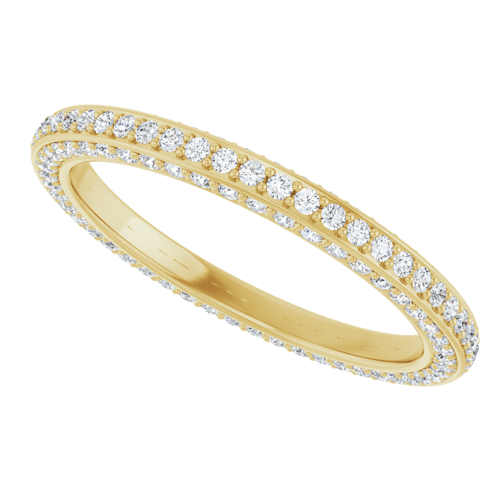14K Gold 3/4 CTW Natural Diamond Eternity Band