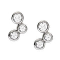 Three Stone Diamond Earring