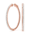 14K Rose Gold 1 ct tw Fashion Diamond Earring