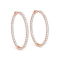 14K Rose Gold 1/3 ct tw Fashion Diamond Earring