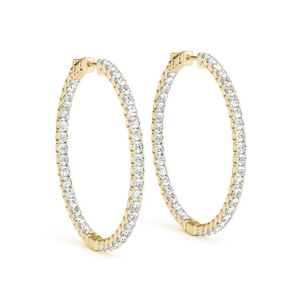 14K Yellow Gold 1/3 ct tw Fashion Diamond Earring