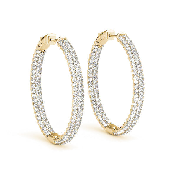 14K Yellow Gold 1/2 ct tw Fashion Diamond Earring