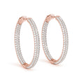 14K Rose Gold 1/2 ct tw Fashion Diamond Earring