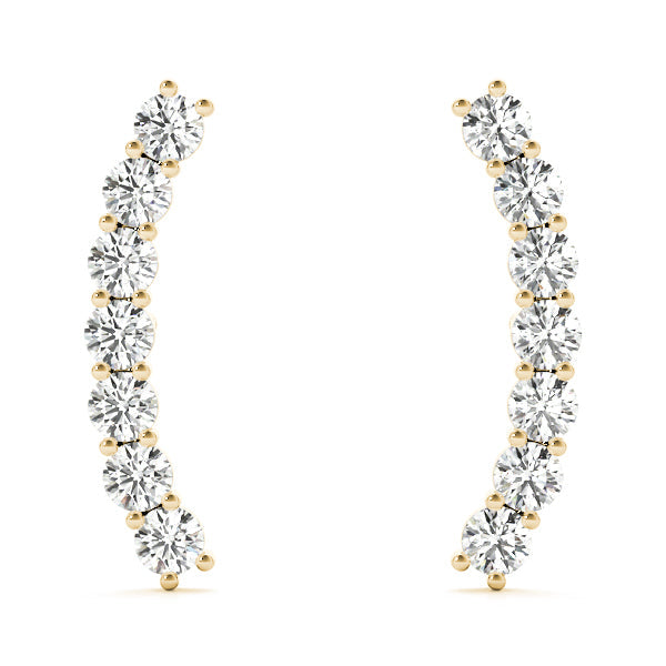 14K Yellow Gold 1/5 ct tw Fashion Diamond Earring