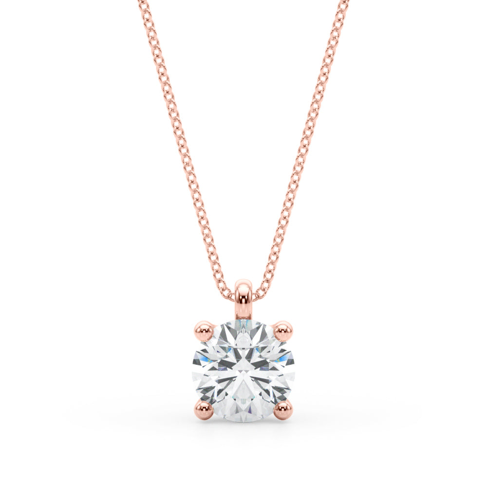 ROUND SOLITAIRE PENDANT