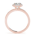 14K Rose Gold 1 1/8 ct tw Halo Diamond Engagement Ring