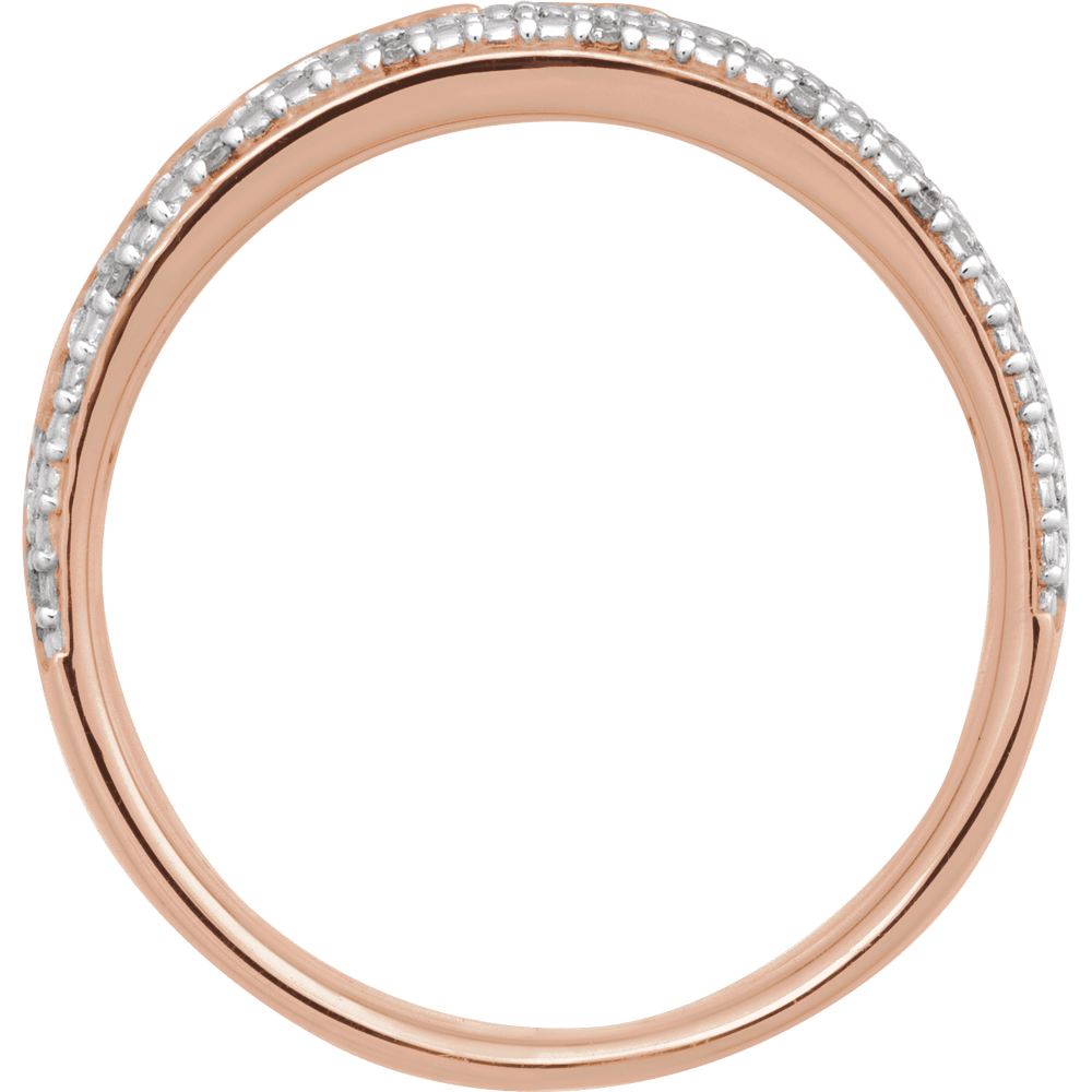 14K Gold 1/10 CTW Natural Diamond Accented Band