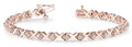 14K Rose Gold 5/8 ct tw Fashion Diamond Bracelet