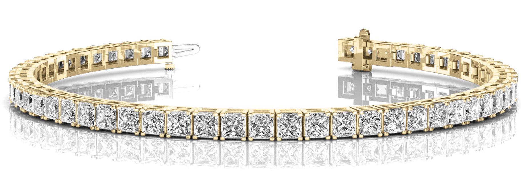 14K Yellow Gold 10 7/8 ct tw Fashion Diamond Bracelet