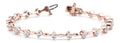 14K Rose Gold 1 ct tw Fashion Diamond Bracelet