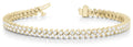 14K Yellow Gold 4 ct tw Fashion Diamond Bracelet