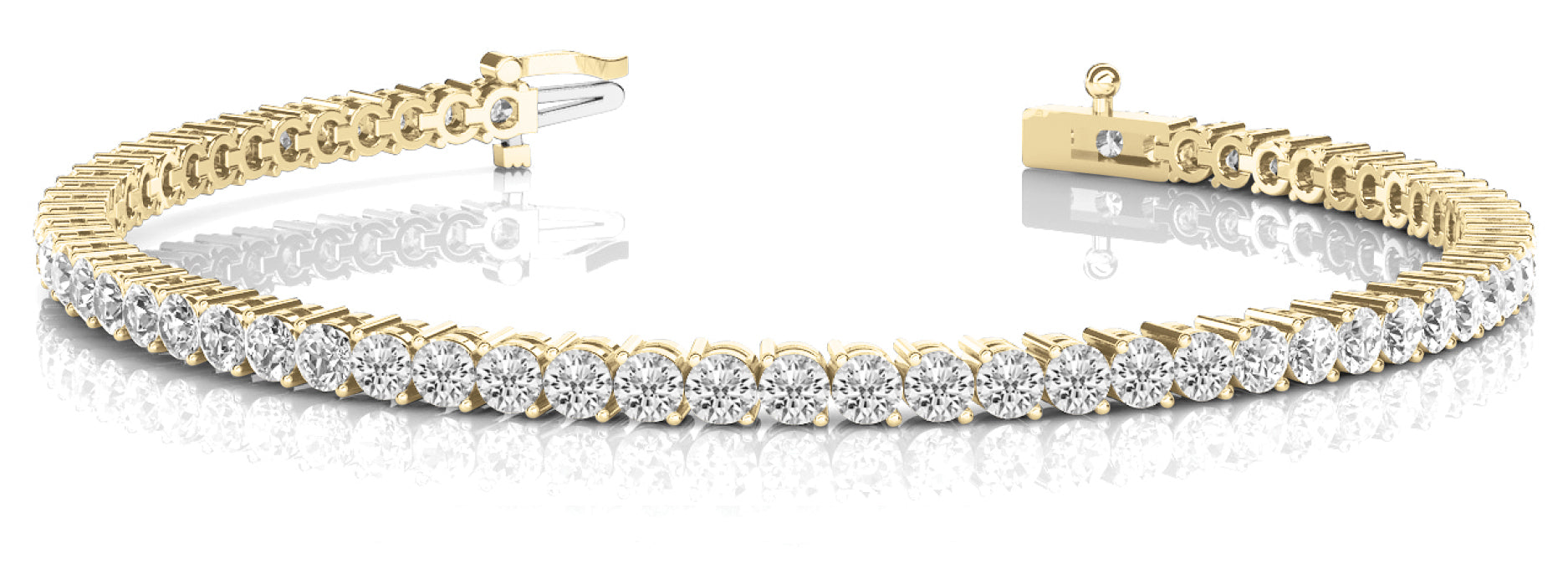14K Yellow Gold 1 ct tw Fashion Diamond Bracelet