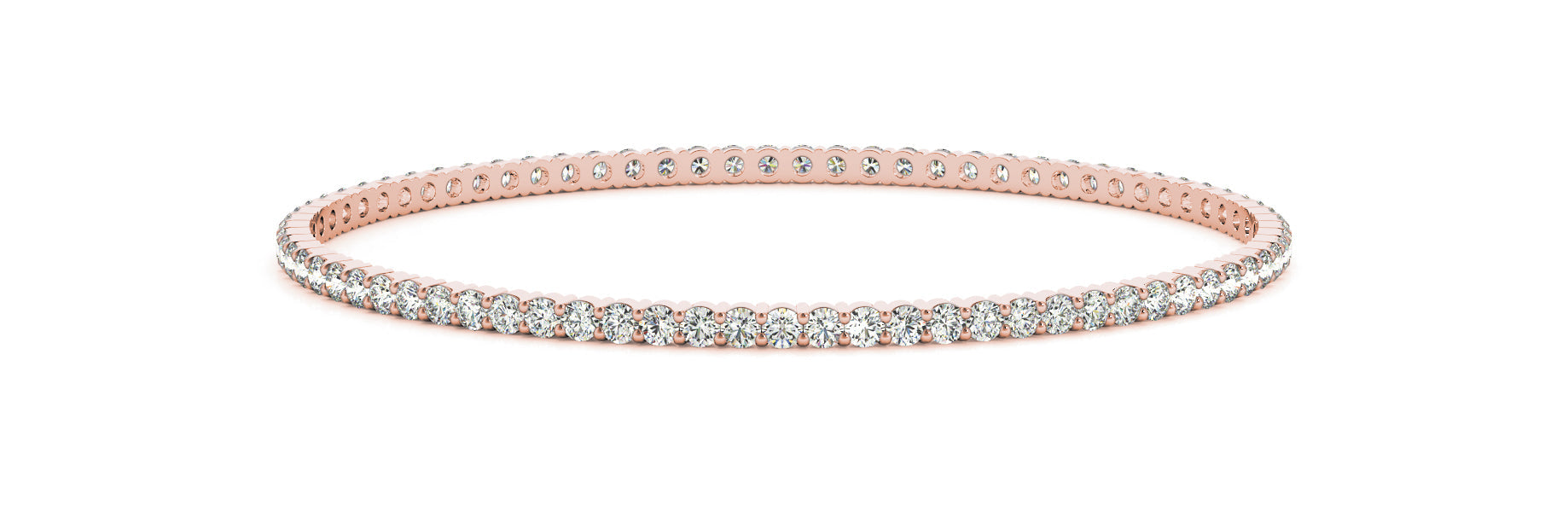 14K Rose Gold 1 3/4 ct tw Fashion Diamond Bracelet