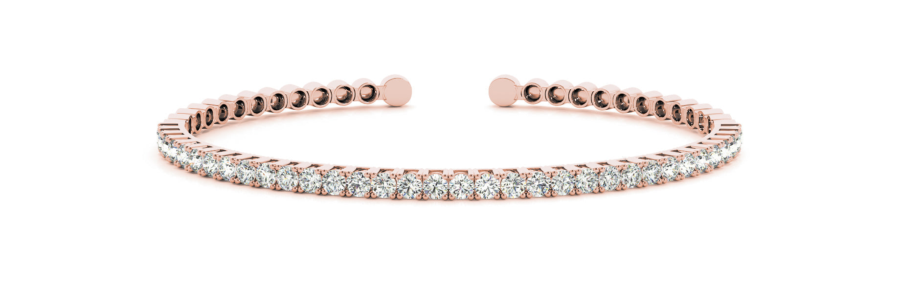 14K Rose Gold 1 ct tw Fashion Diamond Bracelet