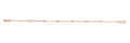 14K Rose Gold 1/8 ct tw Fashion Diamond Bracelet
