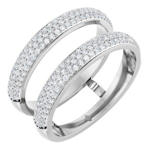 14K Gold 1/2 CTW Natural Diamond Ring Guard