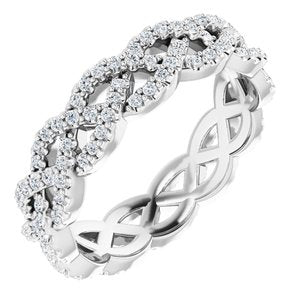 14K Gold 1/2 CTW Natural Diamond Eternity Band