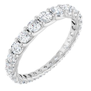 14K Gold 1 1/3 CTW Natural Diamond Graduated Eternity Band
