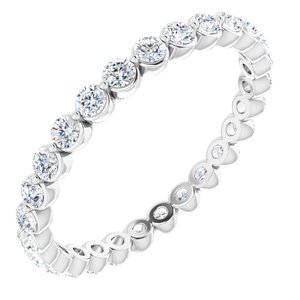 14K Gold 3/4 CTW Natural Diamond Eternity Band
