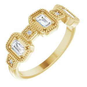 14K Gold 1/2 CTW Natural Diamond Anniversary Band