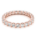 18K Rose Gold 1 ct tw Diamond Wedding Ring