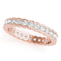 14K Rose Gold 7/8 ct tw Diamond Wedding Ring