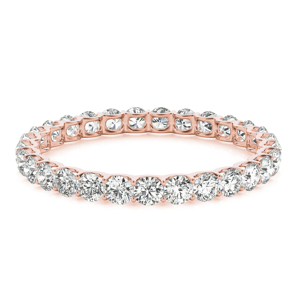 14K Rose Gold 3/4 ct tw Diamond Wedding Ring