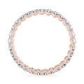 14K Rose Gold 3/4 ct tw Diamond Wedding Ring