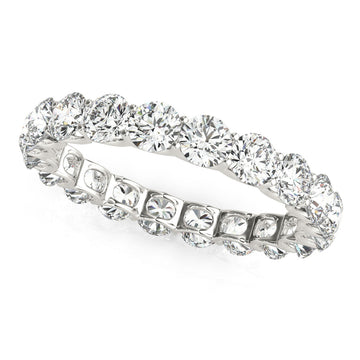 U PRONG ETERNITY WEDDING BAND