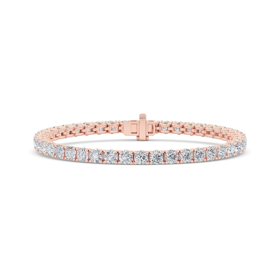 14K Rose Gold 10ctw Lab Diamond Tennis Bracelet